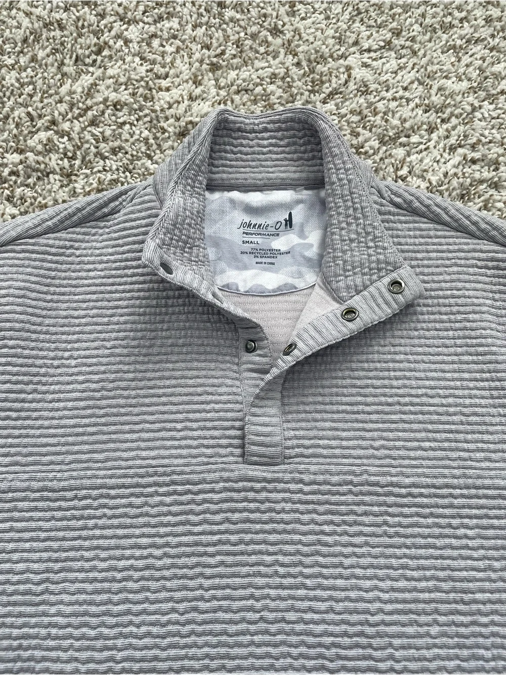 johnnie-O Benjy 1/4 Snap Pullover Men’s Size Small